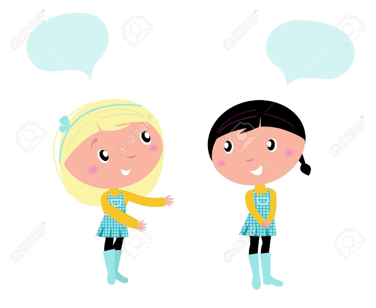 1300x1064 Little Girls Isolated On White Background Royalty Free Cliparts