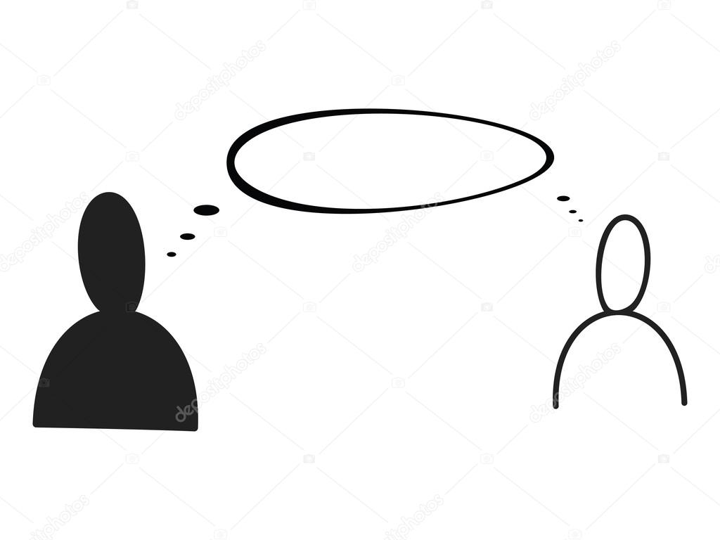 1024x768 Two People Talking Stock Vector Aleabievsasha