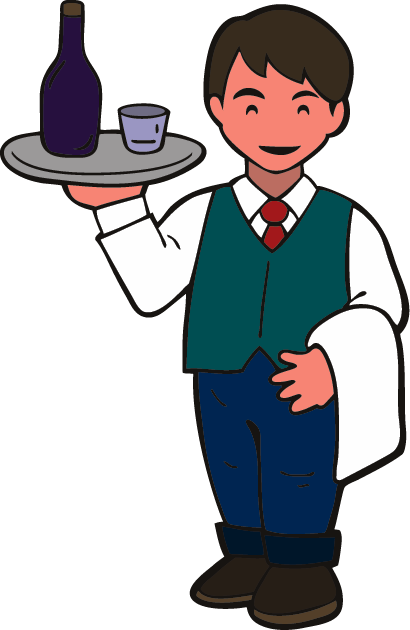 410x630 Gallery For Gt Waiter Taking Order Clipart