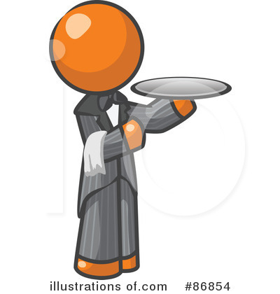 400x420 Waiter Clipart
