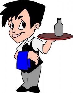 237x300 Waiter Clipart