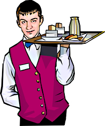209x250 Hotel Waiter Clipart 4 Clipart Station