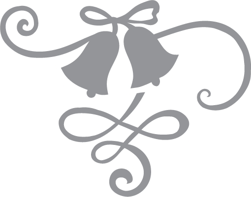 510x401 Wedding Bells And Ribbon Pre Cut Patterns On Picture Of Wedding