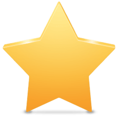 400x400 Plain Clipart Yellow Star Transparent Png