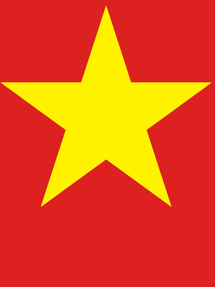 750x1000 Yellow Star, On Red Unisex T Shirt By Tomsredbubble Redbubble