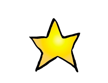 423x324 Yellow Star Clipart
