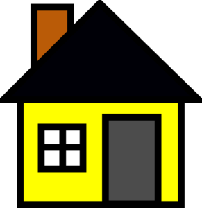 291x300 Yellow House 3 Clip Art