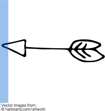 335x355 Download Hand Drawn Straight Arrow