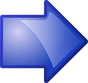 300x284 Arrow Blue Right Clip Art