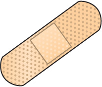 206x175 Bandaid Bandage Black And White Clipart Kid