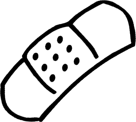 469x420 Clipart Band Aid
