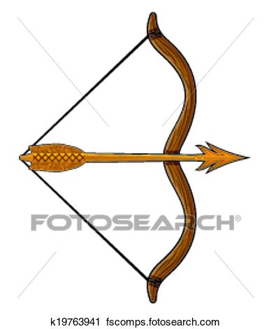 388x470 Clipart Of Bow And Arrow K19763941