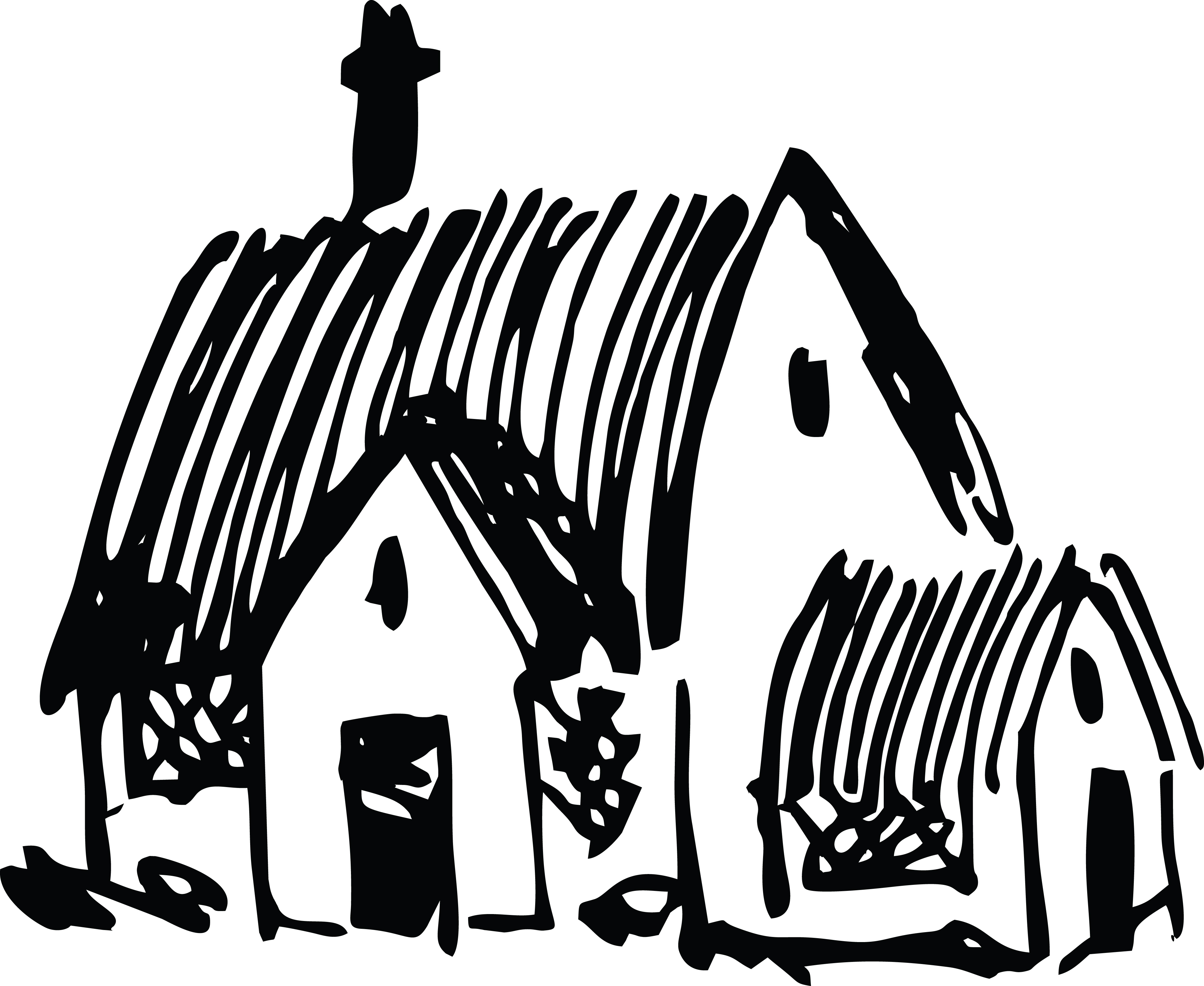 4000x3276 Clipart Of A Church