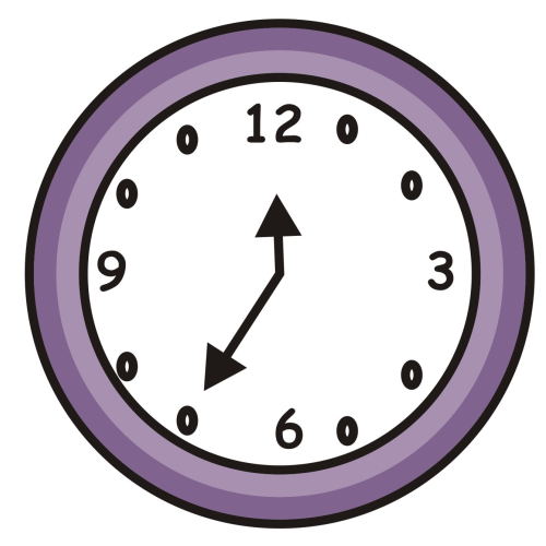 500x500 Image Of Clock Clipart