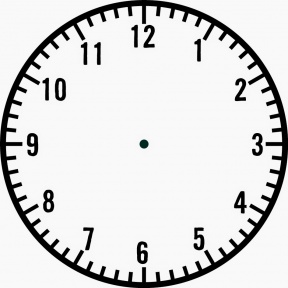 288x288 Clock Clipart Without Hands