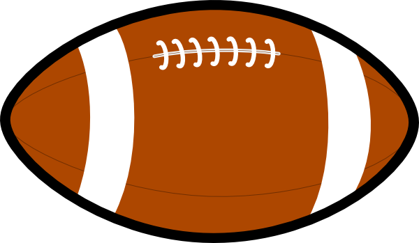 600x349 Clipart Of A Football