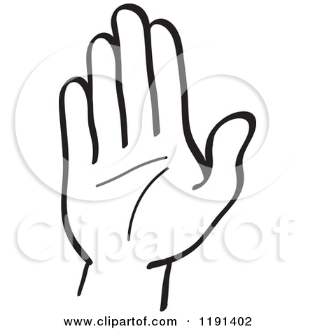 450x470 Monochrome Clipart Hand