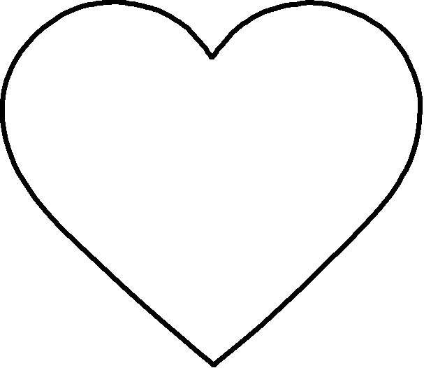 607x526 Hearts Clipart Half Heart