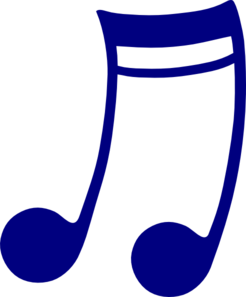 246x297 Blue Music Note Clip Art