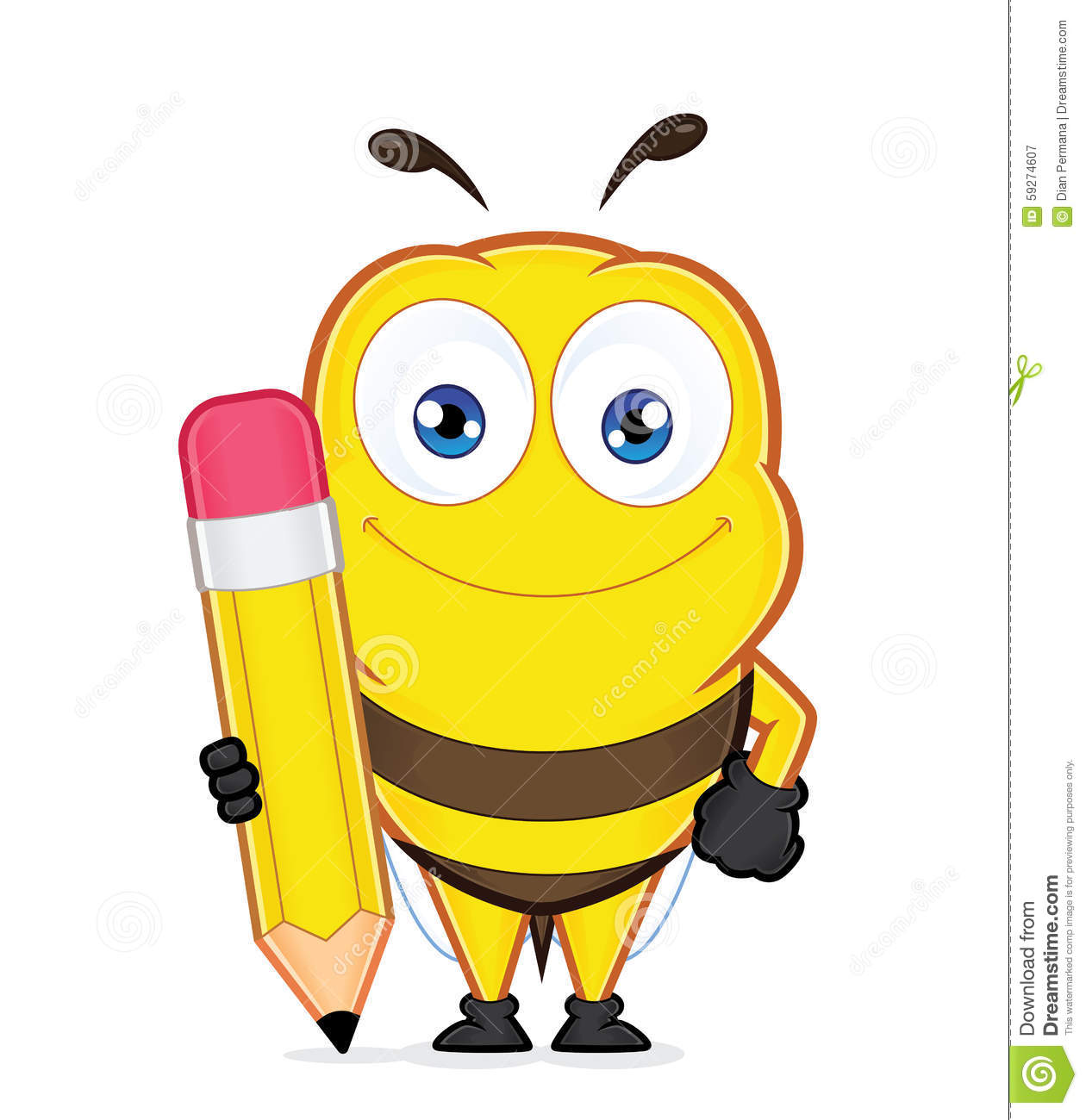 1260x1300 Pencil Clipart Bee