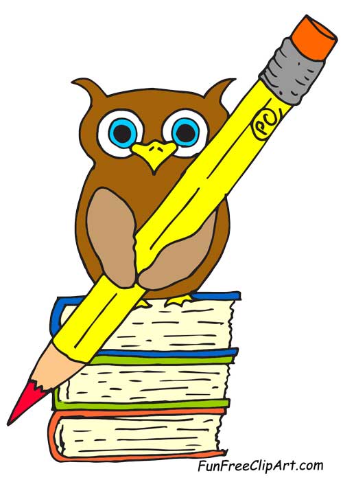 500x699 Pencil Clipart Owl