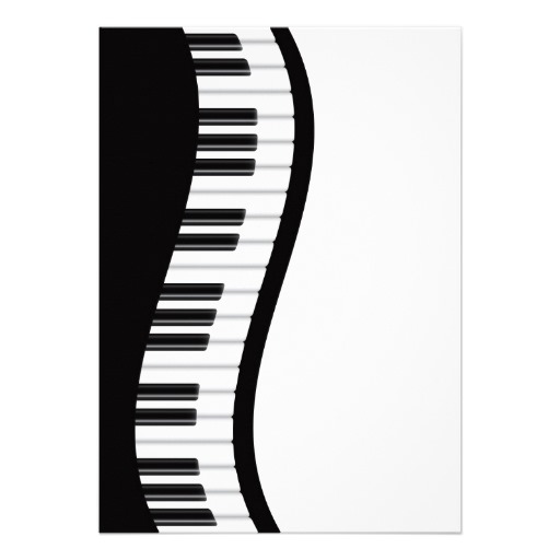 512x512 Wavy Piano Keyboard Clipart