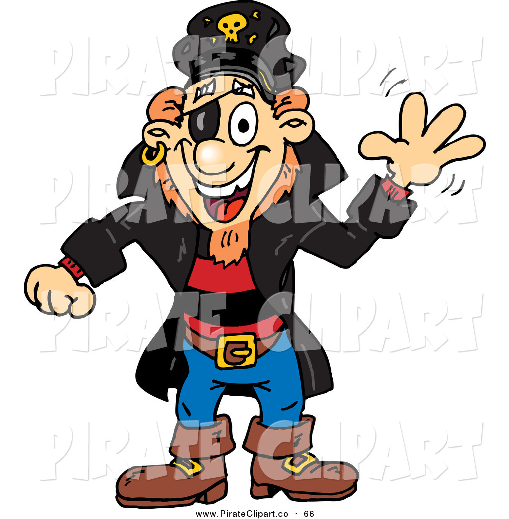 1024x1044 Vector Clip Art Of A Happy White Pirate Guy Waving By Dennis