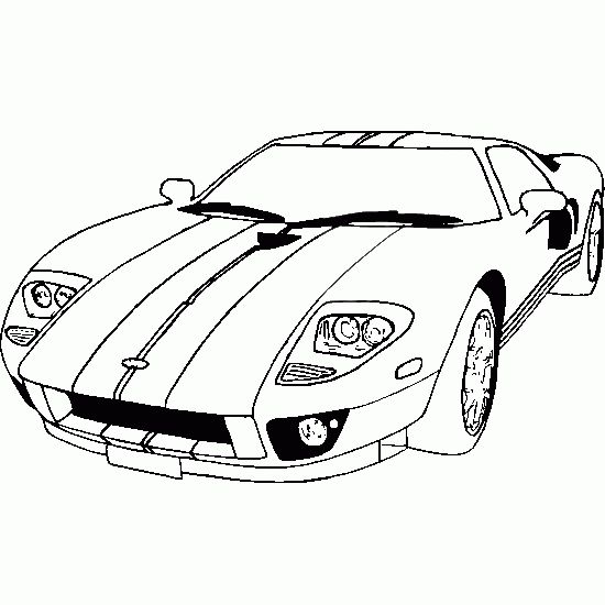 550x550 Race Car Outline