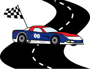 300x230 Racing Clipart Image