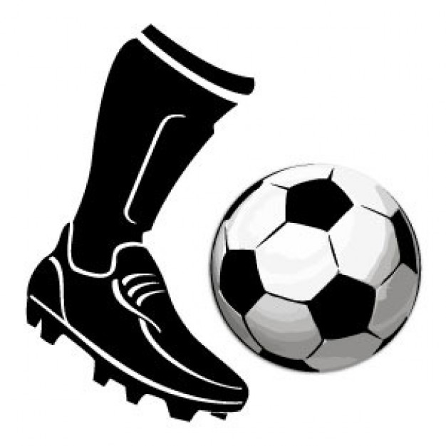 626x626 Free Kicking Soccer Ball Clip Art Image