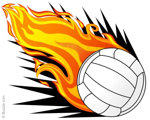 500x400 Funny Volleyball Clipart