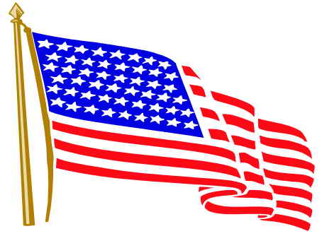 454x334 American Flag Clipart Waving Flag