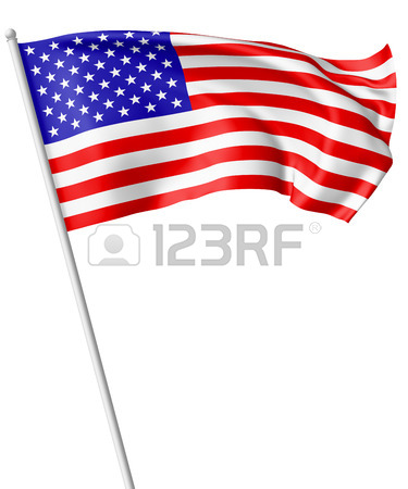 375x450 Many Small American Flags With Stars And Stripes In Row Isolated