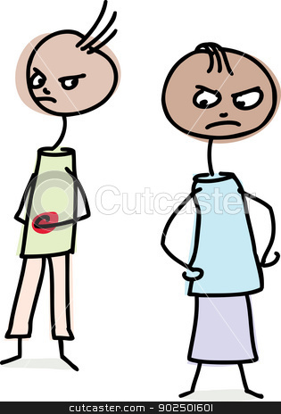 315x464 Angry Couple Clipart