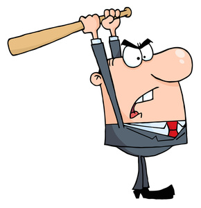 290x300 Angry Man Clipart Image