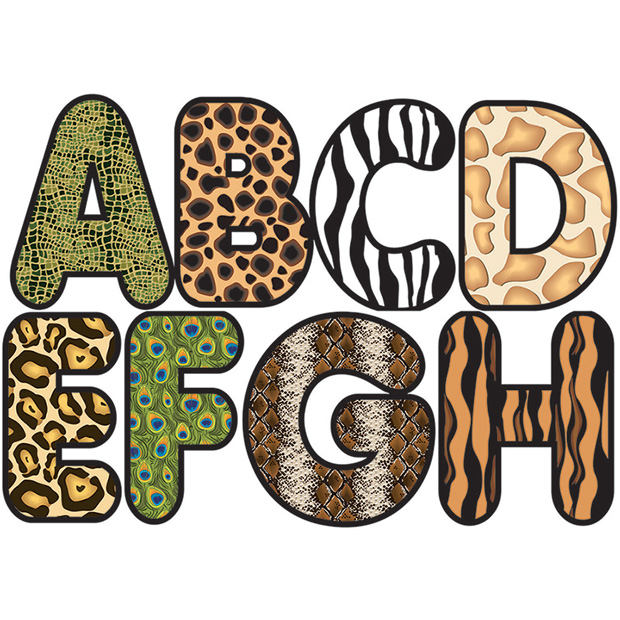 620x620 Magnetic Letters Animal Print 2.75 By Ashley Productions Ap10166