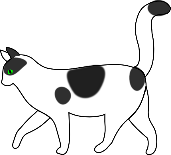 600x546 Animated Cat Clipart