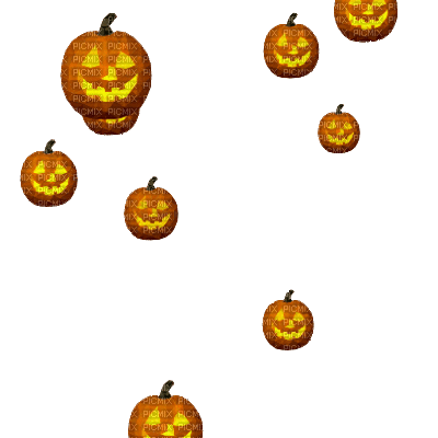 400x400 Animated Pumpkins Floating Up Halloween, Halloween