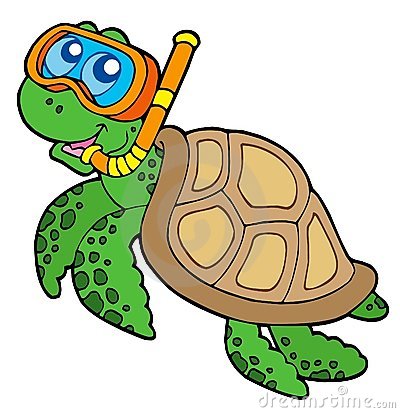 400x413 Sea Turtle Clipart Turtle Swimming