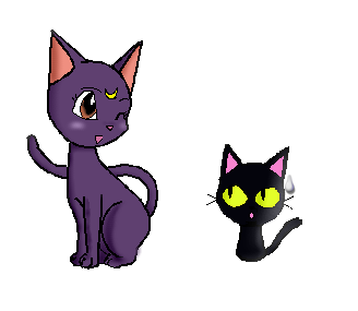 328x285 Luna And Kuroneko By Anime Cats Club