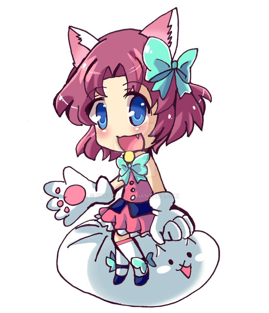 1024x1192 The Battle Cats Moneko By Puyo0702