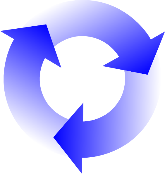 564x595 Blue Arrows Png, Svg Clip Art For Web