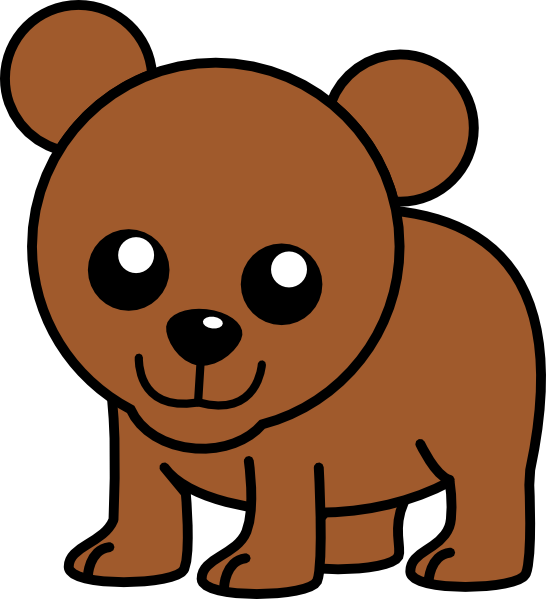 546x599 Baby Cartoon Bear Clip Art