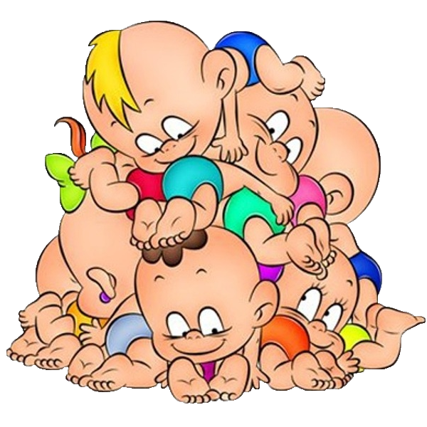 600x600 Cartoon Babies Clipart
