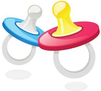 350x315 Baby Pacifiers 3, Clipart