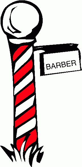 290x588 Free Barber Clipart Image