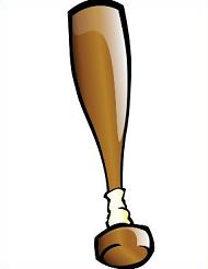 190x246 Free Baseball Bat Clipart