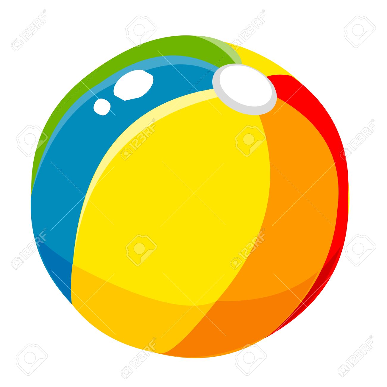 1300x1300 Props Beach Ball Cute Cartoon Royalty Free Cliparts, Vectors,