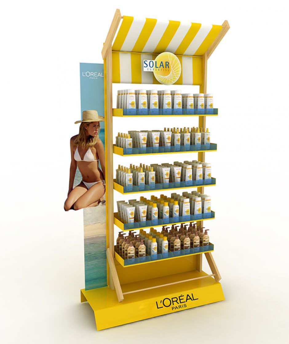 940x1119 Beauty Product Display Rack Steel For Shops