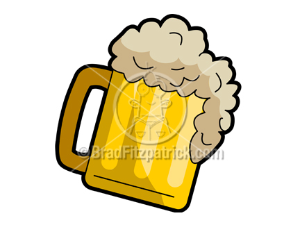 432x324 Cartoon Beer Clipart